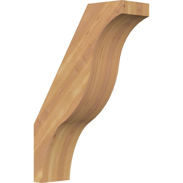 Ekena Millwork 5 1/2"W x 16"D x 24"H Funston Smooth Knee Brace, Western Red Cedar BRC06X16X24FST00SWR - main